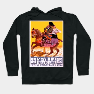 Sevilla - Seville, Spain Poster for the 1934  April Fair Spring Festival Hoodie